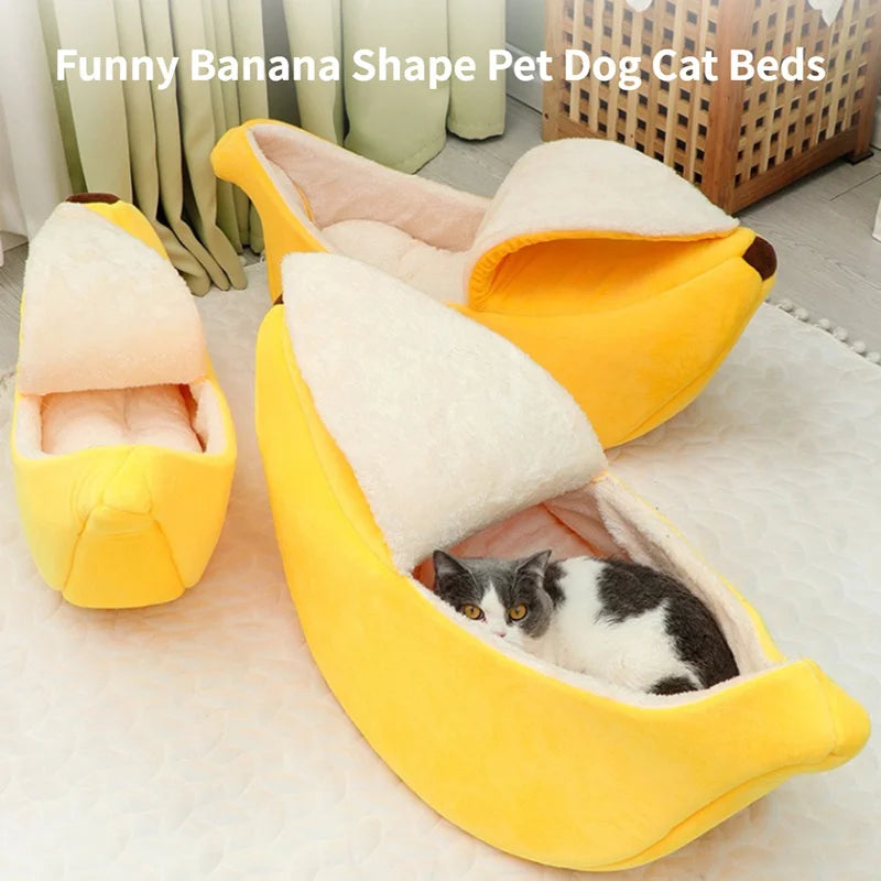 Cozy Banana Cat Bed™