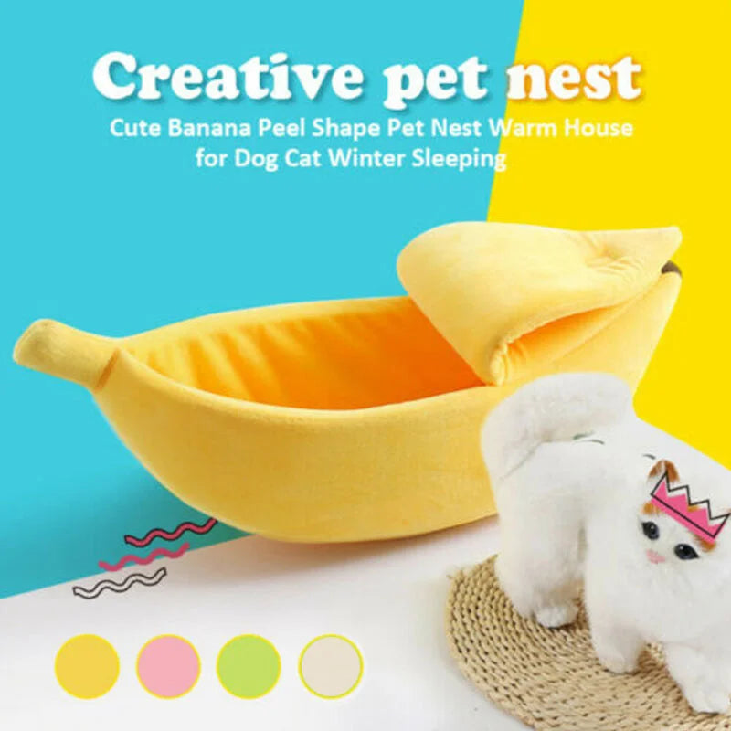 Cozy Banana Cat Bed™